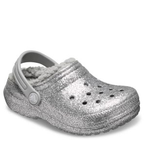 Crocs 205937 Classic Glitter Lined Clog Kids