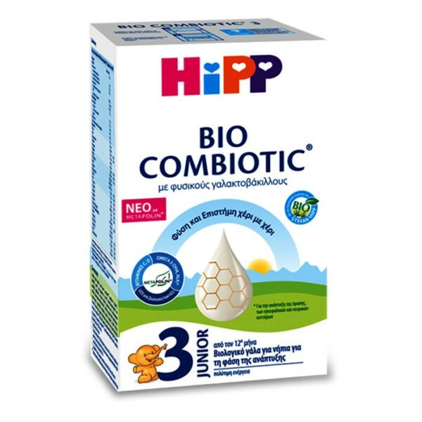 Hipp Bio Combiotic 3 Με Metafolin 12m+ 600gr