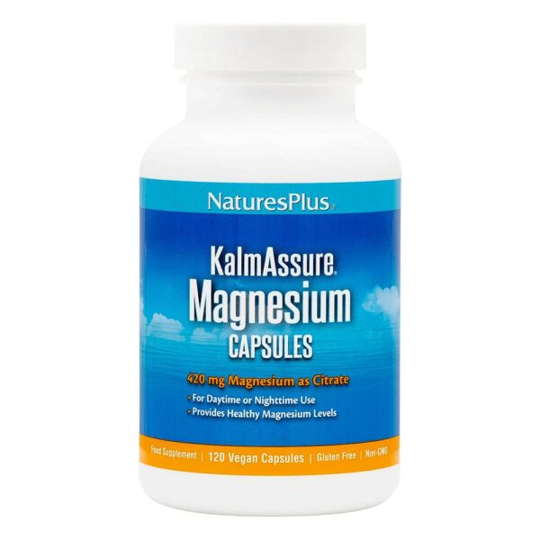 Natures Plus KalmAssure Magnesium Citrate 420mg 120 Φυτικές Κάψουλες