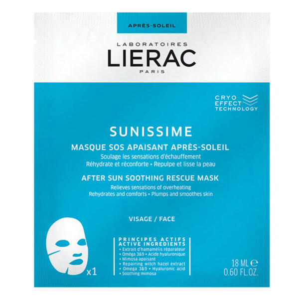 Lierac Sunissime After Sun Soothing Rescue Mask 18ml 1 Τεμάχιο