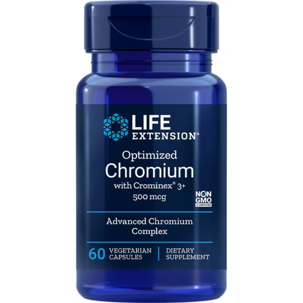 Life Extension Optimized Chromium W/ Crominex 3+ 500Mcg 60Veg.Caps