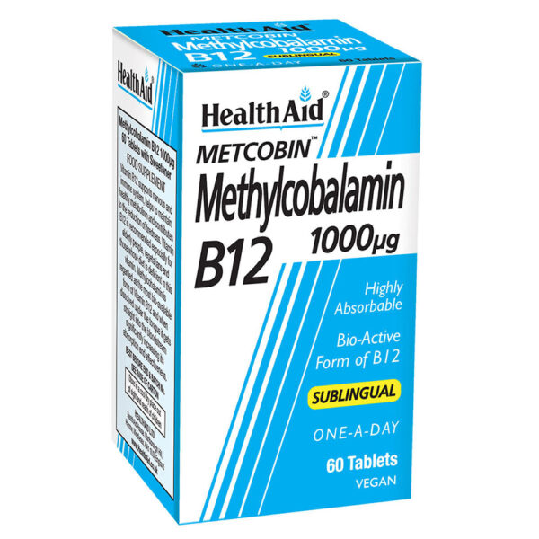 Health Aid Metcobin B12 1000Μg 60 Ταμπλέτες