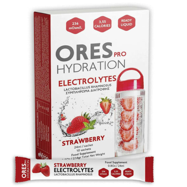Ores Pro Hydration Electrolytes Φράουλα 10 Φακελάκια