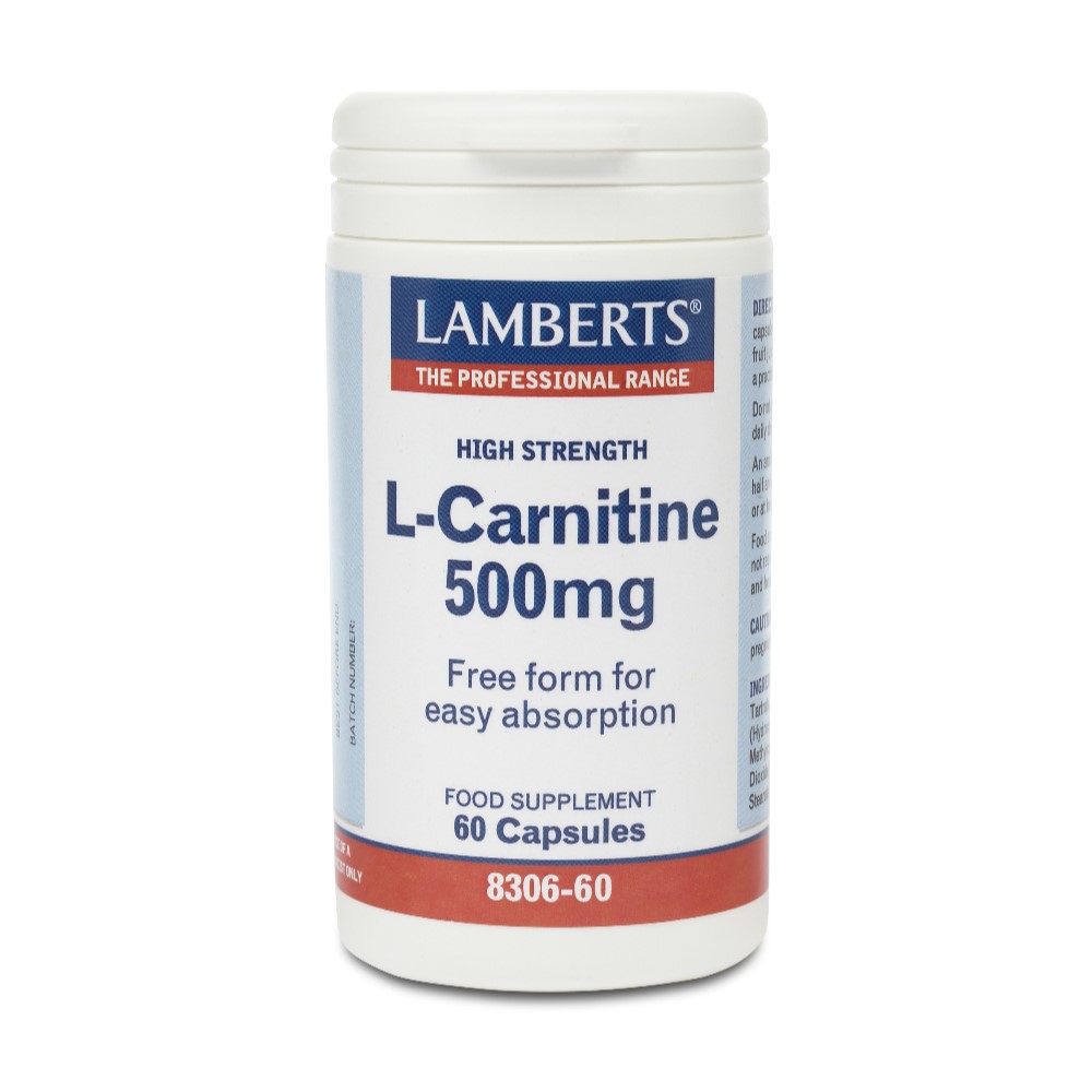 Lamberts L-Carnitine 500mg, Καρνιτίνη 60 Caps