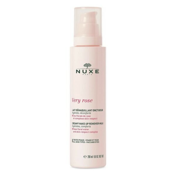 Nuxe Very Rose Creamy Make-Up Remover Milk Κρεμώδες Γαλάκτωμα Ντεμακιγιάζ 200 ml
