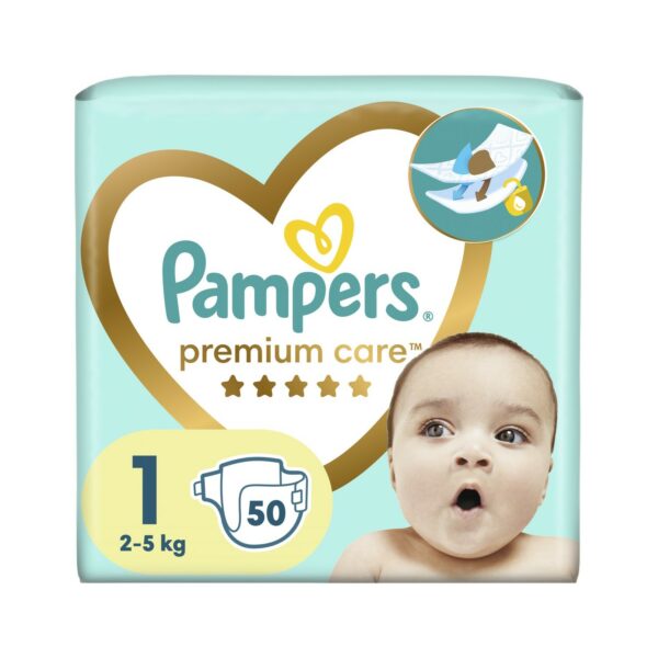 Pampers Premium Care New Born Τεμ. 50