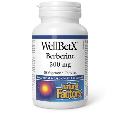 Natural Factors Well Betx Berberine 500mg 60Caps