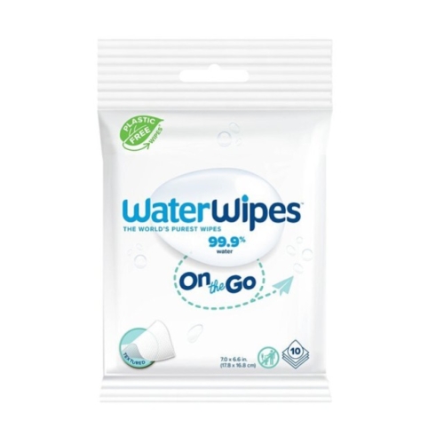 WaterWipes 99.9% Water On the Go Wipes 10 Τεμάχια