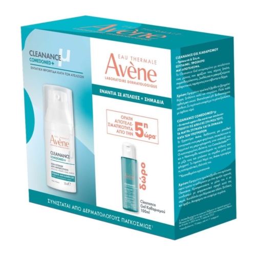 Avene Eau Thermale Promo Pack με Avene Cleanance Comedomed+ Κρέμα-Gel κατά των Ατελειών 30ml & Δώρο Gel Καθαρισμού 100ml