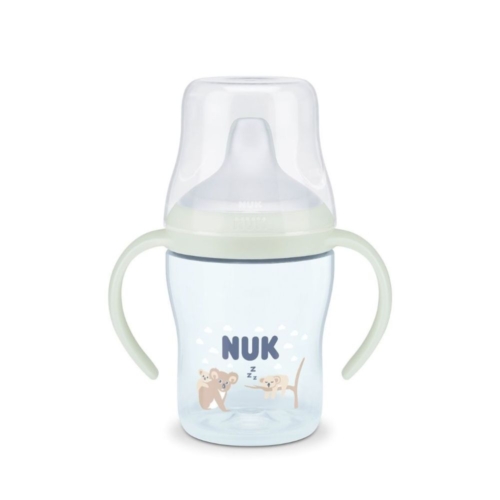 Nuk Night Εκπαιδευτικό Μπιμπερό Πλαστικό με Λαβές Πολύχρωμο για 6m+ 150ml